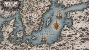 Mappa del Baltico nel Seicento